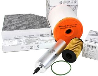 Original Audi Teile A6 A7 4G + A6 Allroad 3.0L TDI Motor Inspektionspaket Filter Service groß 4-teilig 