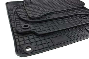 Gummimatten passend für VW Golf Plus 5 6 Fußmatten Gummi Premium Qualität Cross Golf Auto Allwetter 4-teilig schwarz oval 