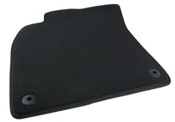 Fußmatte Fahrermatte passend für Audi A6 4F C6 / A6 Allroad Premium Qualität Velours Autoteppich schwarz Baujahr 2005-2011 