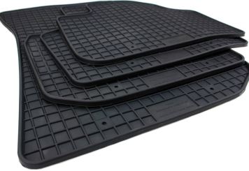 Gummimatten passend für BMW X3 (G01) X4 (G02) iX3 (G08) Fußmatten Gummi Premium Qualität Auto Allwetter 4-teilig schwarz 