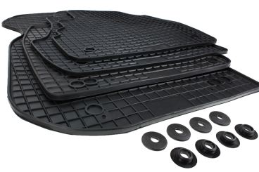 Fußmatten passend für Audi A6 4B / Allroad Gummimatten in Premium Qualität Allwetter 4-teilig schwarz 