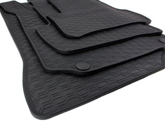 Gummimatten passend für Mercedes A B Klasse W176 W246 CLA C117 GLA X156 Fußmatte Gummi schwarz Premium Qualität Allwetter 