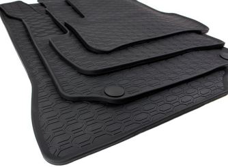 Gummimatten passend für Mercedes Benz C-Klasse W204 S204 E-Klasse C207 A207 Fußmatte Premium Qualität Allwetter schwarz 4-teilig 