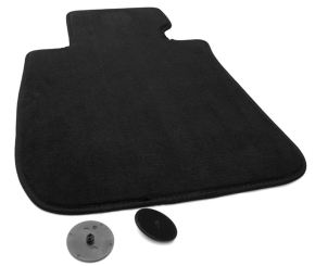 Fußmatte Fahrermatte passend für BMW 1er E81 E82 E87 E88 Velours Premium Autoteppich schwarz 