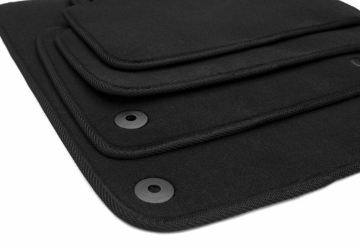 Fußmatten passend für VW Tiguan I (5N) 2008-2016 Velours Premium Qualität Autoteppich 4-teilig schwarz 