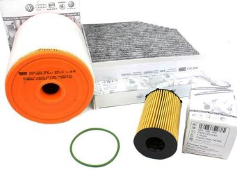 Original Audi Inspektionspaket A6 A7 4G + A6 Allroad 3.0L TDI Motor ab 2010 Filter Service 3-teilig 