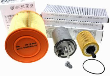 Original Audi Teile A6 4F C6 2.0L TDI Motor Inspektionspaket Filter Paket Service 5-teilig 