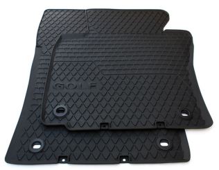 Original VW Gummimatten Golf 5 6 Auto Gummi Fußmatten 2-teilig schwarz oval 