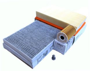 Original VW Teile T5 2.0L TDI Motor Filter Inspektionspaket 4-teilig Service KIT Öl Luft Pollenfilter  Multivan Transporter Shuttle 