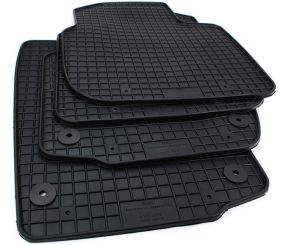 Premium Gummimatten passend für Skoda Rapid NH + Spaceback Fußmatten Gummi Premium Qualität für Rapid+Spaceback ab 2012 Allwetter Matten 