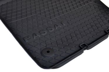 Original VW Gummimatten Passat 3C B6 B7 / R36 Fußmatten Allwetter Passat CC 2-teilig schwarz 