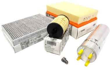 Original VW Inspektionspaket T5 TDI Motor Filter 5-teilig Service KIT Öl Luft Diesel Pollenfilter  Multivan Transporter 
