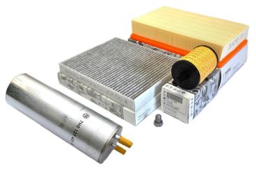 Original VW T5 TDI Motor Inspektionspaket Filter 5-teilig Service KIT Öl Luft Diesel Pollenfilter  Multivan Transporter BNZ BPC 