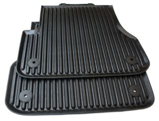 Original Audi Gummimatten für Audi A6 A6 Allroad A7 Sportback 4G Auto Fußmatten Allwetter 2-teilig hinten schwarz 
