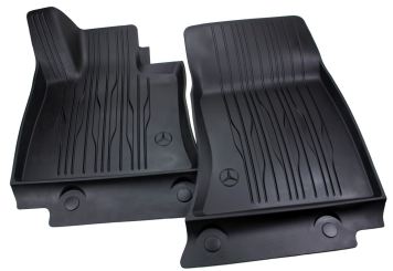 Original Mercedes-Benz Fußmatten E-Klasse S214 W214 / All-Terrain / AMG Allwetter Gummimatten Dynamic Lines 2-teilig vorne schwarz 