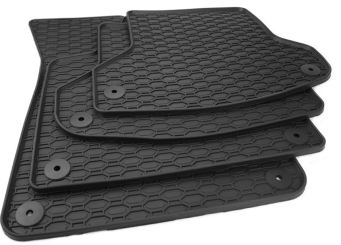 Gummimatten passend für Audi A3 S3 RS3 (8P) + Sportback Fußmatten Premium Qualität Allwetter 4-teilig schwarz Baujahr 2003-2012 