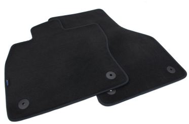 Fußmatten passend für Mercedes Benz V-Klasse / Vito (W447) ab 06/2014 Velours Automatten Premium Qualität Autoteppiche 2-teilig schwarz 