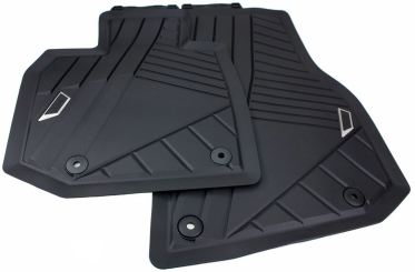 Original BMW X3 (G45) Fußmatten Allwettermatten Gummimatten mit Schriftzug vorne 2-teilig schwarz 