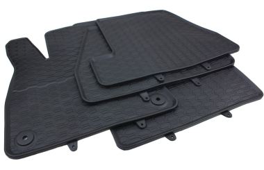 Gummimatten passend für Ford Focus (MK3) 2010-2018 Fußmatten Premium Qualität Allwetter Automatten schwarz 4-teilig 