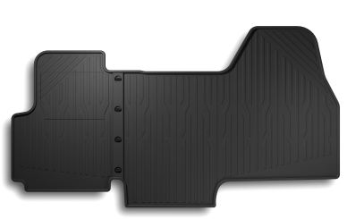 Fußmatten passend für Citroen Jumper Peugeot Boxer Fiat Ducato ab 2006 Gummimatten Allwetter Premium Qualität 2-teilig schwarz 