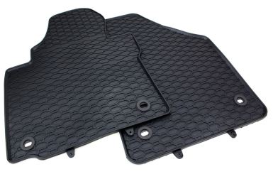 Gummimatten passend für VW Touran (1T) 2003-2015 Fußmatten Allwetter 2-teilig vorne Drehknebel Oval Automatten 