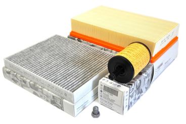 Original VW T5 TDI Motor Filter Inspektionspaket 4-teilig Service KIT Öl Luft Pollenfilter  Multivan Transporter Shuttle 