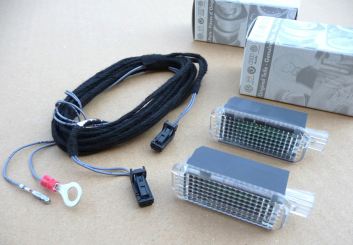 LED Fußraumbeleuchtung Nachrüstung hinten passend für Audi A4 8K A5 8T Q5 8R 