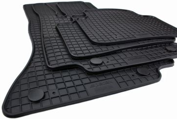 Gummimatten passend für Mercedes-Benz C-Klasse W206 S206 ab 06/2021 Fußmatten Premium Qualität 4-teilig schwarz 