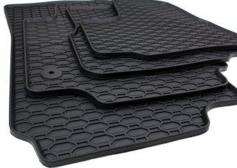 Gummimatten passend für VW UP (1S) Skoda Citigo Seat Mii 2011-2024 Fußmatten Premium Qualität Allwetter Matten 4-teilig schwarz 