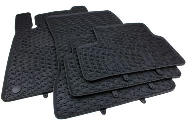 Premium Waben Gummimatten passend für Mercedes A-Klasse W177 B-Klasse W247, CLA (C118) Fußmatten Premium Allwetter Automatten schwarz 