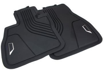 Original BMW 1er (F40) 2er (F44) Gran Coupé Fußmatten Gummimatten Allwetter Premium Qualität 2-teilig schwarz 