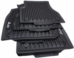 Original Audi Gummimatten A6 4K (C8) Fußmatten A6 Allroad S6 RS6 Allwetter 4-teilig schwarz 
