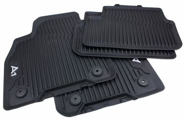 Gummimatten Original Audi A1/S1 Sportback (GB) + Citycarver Fußmatten Allwetter Automatten 4-teilig schwarz 