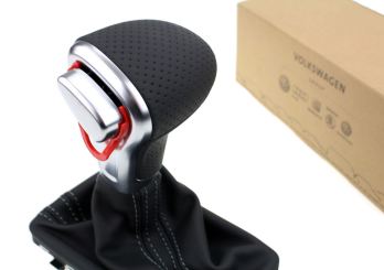 Original Audi S-Line Schaltknauf A4 A5 S4 S5 Q5 Wählhebel Leder Aluminium Schalthebel silber Naht Tiptronic DSG S-Tronic 