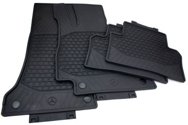 Original Mercedes-Benz Fußmatten CLS C257 / AMG Allwetter Gummimatten Classic 4-teilig schwarz 