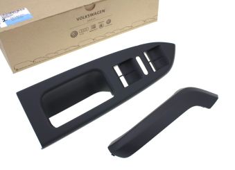 Original VW Touran 1T Türgriff Blenden Zuziehgriff Blende Oberteil schwarz 2-teilig vorn 