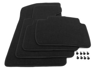 Fußmatten passend für BMW 3er E46 Velours Premium Qualität Auto Matten Teppich Tuning 4-teilig schwarz 