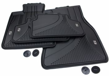 Original Fußmatten BMW 5er (G30 G31) M5 (F90) Allwetter Matten Gummimatten Premium Qualität 4-teilig schwarz 