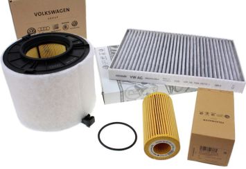 Original Audi Inspektionspaket A4 (8W) A5 (F5) Q5 (FY) 3.0L V6 TDI Service Filter Motor kleines KIT 3-teilig 