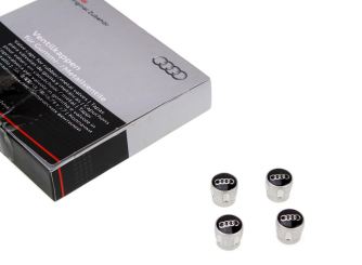 Original Ventilkappen Audi Logo Ringe A1 A3 A4 A5 A6 A7 A8 