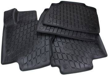 Original Mercedes-Benz Fußmatten GLE (V167) AMG Allwetter Gummimatten Dynamic Squares 4-teilig schwarz 