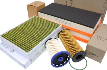 Original VW Touareg 7P 4.2 TDI V8 Motor Filter Inspektionspaket 5-teilig Service KIT Öl Luft Pollenfilter Kraftstofffilter 