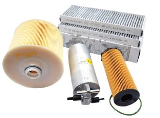 Original Audi Teile A6 4F Allroad 2.7L 3.0L V6 TDI Motor Inspektionspaket Filter Service KIT 4-teilig ab 10/2008 