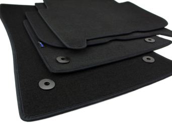 Fußmatten passend für VW Touran (1T) 2003-2015 Velours Autoteppiche Premium Qualität Stoffmatten 4-teilig schwarz 
