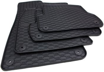 Premium Gummimatten passend für Audi A4 8E (B6 B7) Seat Exeo (3R) Fußmatten Gummi Allwetter für Avant + Limousine Baujahr 2001-2008 