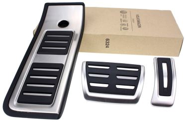 Original Audi Pedalkappen A6 A7 (4K) S-Tronic RS Pedalset Fußstütze A6 Allroad Sportpedale Edelstahl 