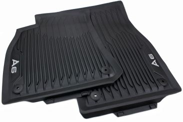 Original Audi Gummimatten A6 (4K) C8 Fußmatten A6 Allroad S6 RS6 Allwetter vorn 2-teilig schwarz 