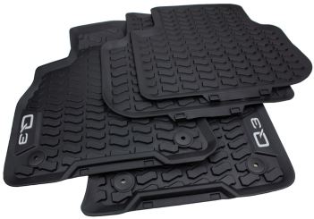 Original Audi Gummimatten Q3 RSQ3 (F3) Fußmatten Q3 Sportback Allwetter 4-teilig schwarz 