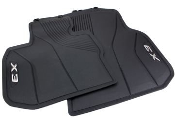 Original BMW X3 (G01) Fußmatten Allwettermatten Gummimatten mit X3 Schriftzug vorne 2-teilig schwarz 