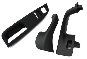 Original VW Golf 5 1K Jetta Türgriff Blenden Set vorn Haltegriff Blenden 3-teilig anthrazit 